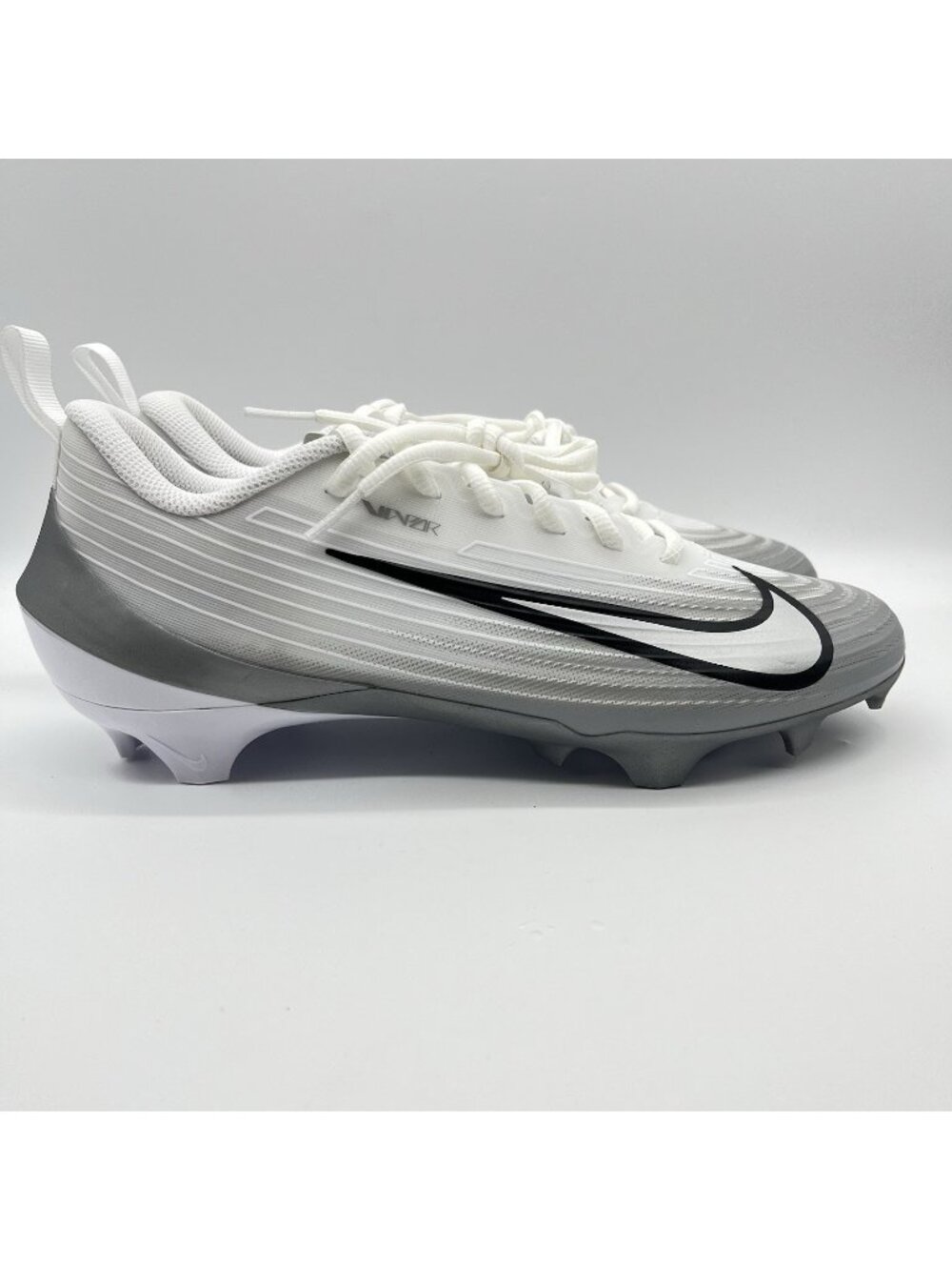 Nike Vapor Speed 4 Football Cleats White Gray Men's Size 9 FB3303-100